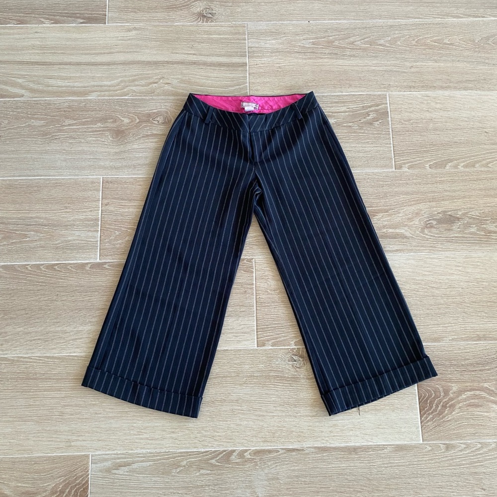 Pinstripes capri length dress pants / excellent condition.